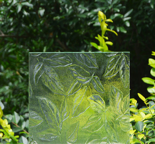 Maple Leaf-patterned-glass